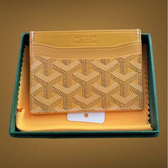 Goyard Mustard Yellow Card Holder - Picture 1 of 2